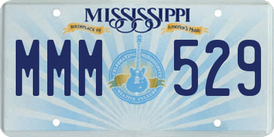 MS license plate MMM529