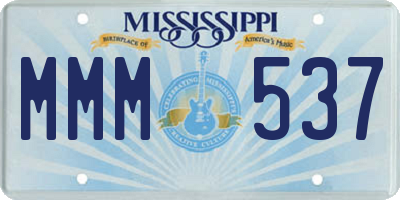MS license plate MMM537