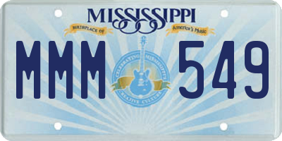 MS license plate MMM549
