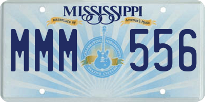 MS license plate MMM556