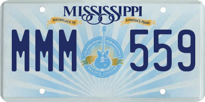 MS license plate MMM559