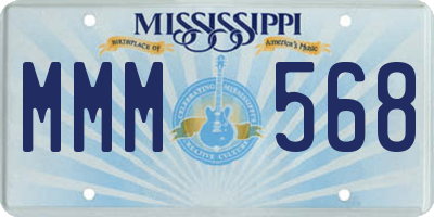 MS license plate MMM568
