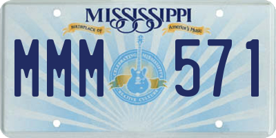 MS license plate MMM571