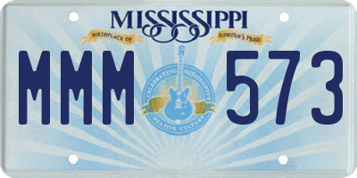 MS license plate MMM573