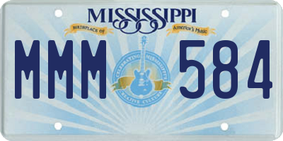 MS license plate MMM584
