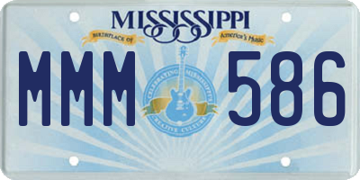 MS license plate MMM586
