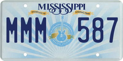 MS license plate MMM587