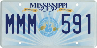 MS license plate MMM591