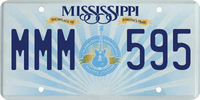 MS license plate MMM595
