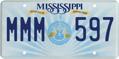 MS license plate MMM597