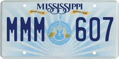 MS license plate MMM607