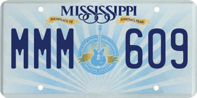 MS license plate MMM609