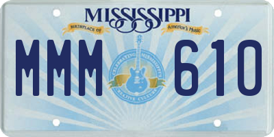 MS license plate MMM610