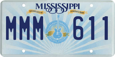 MS license plate MMM611