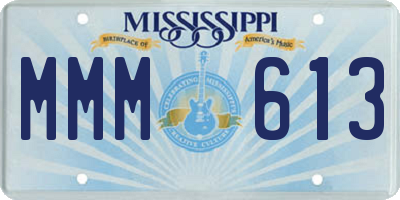 MS license plate MMM613