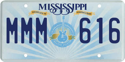 MS license plate MMM616
