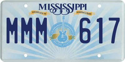 MS license plate MMM617