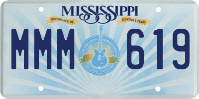 MS license plate MMM619