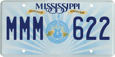 MS license plate MMM622