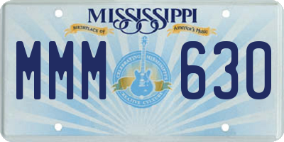 MS license plate MMM630