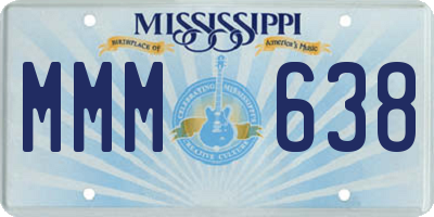 MS license plate MMM638