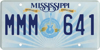 MS license plate MMM641