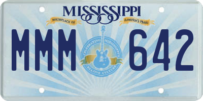 MS license plate MMM642