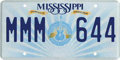 MS license plate MMM644