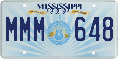 MS license plate MMM648