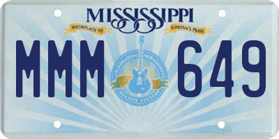 MS license plate MMM649