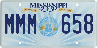 MS license plate MMM658