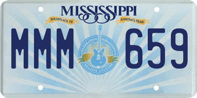 MS license plate MMM659