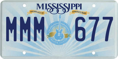 MS license plate MMM677