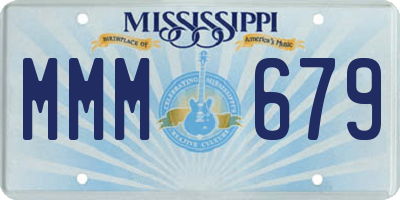 MS license plate MMM679
