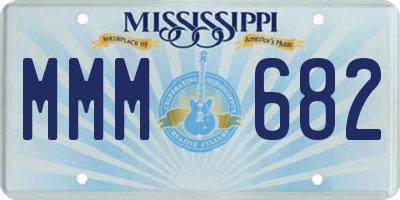 MS license plate MMM682
