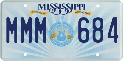 MS license plate MMM684