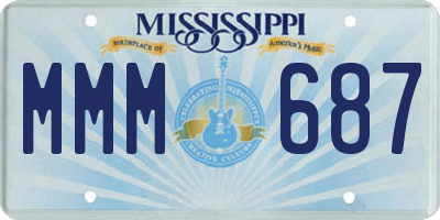 MS license plate MMM687