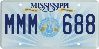 MS license plate MMM688