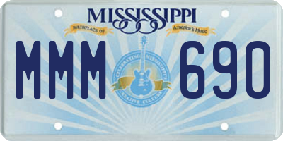 MS license plate MMM690