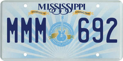 MS license plate MMM692