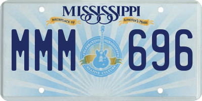 MS license plate MMM696