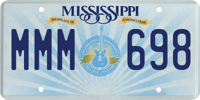 MS license plate MMM698