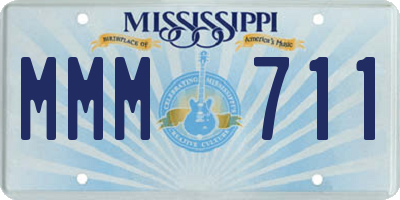 MS license plate MMM711