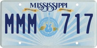 MS license plate MMM717