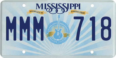 MS license plate MMM718