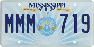 MS license plate MMM719