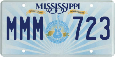 MS license plate MMM723