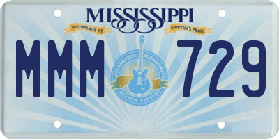 MS license plate MMM729