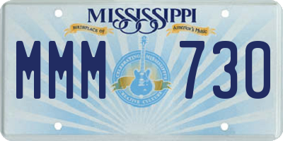 MS license plate MMM730