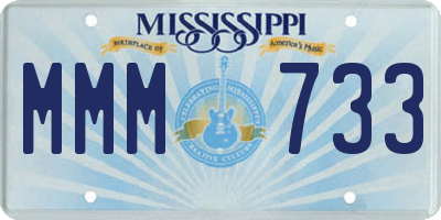 MS license plate MMM733